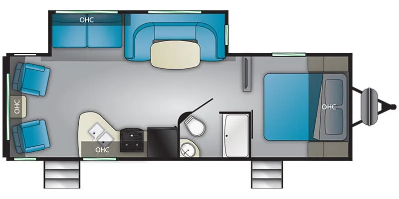 Heartland Trail Runner TR 25 RL floor plan