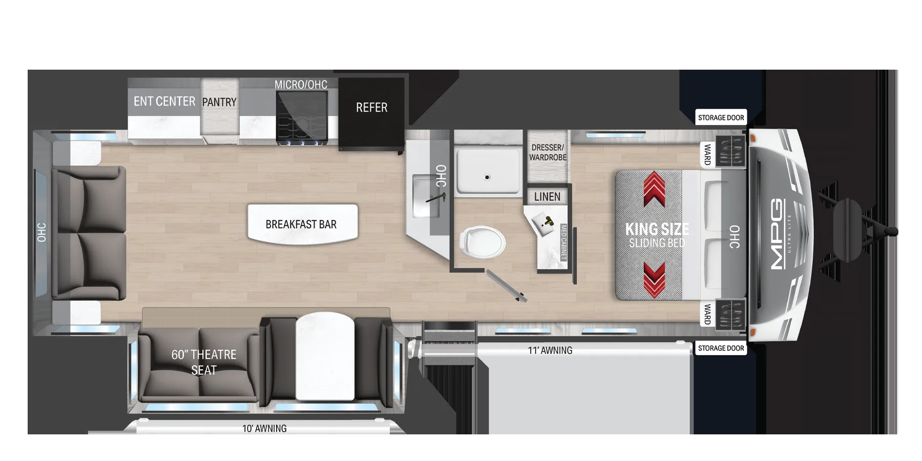 Cruiser RV MPG 3000RL floor plan