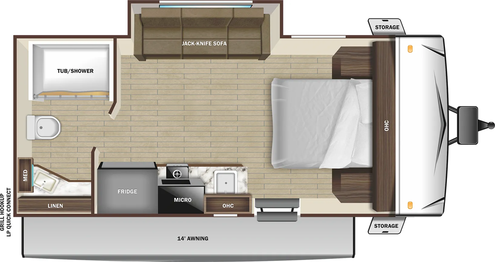 Starcraft Super Lite Maxx 18RBS floor plan