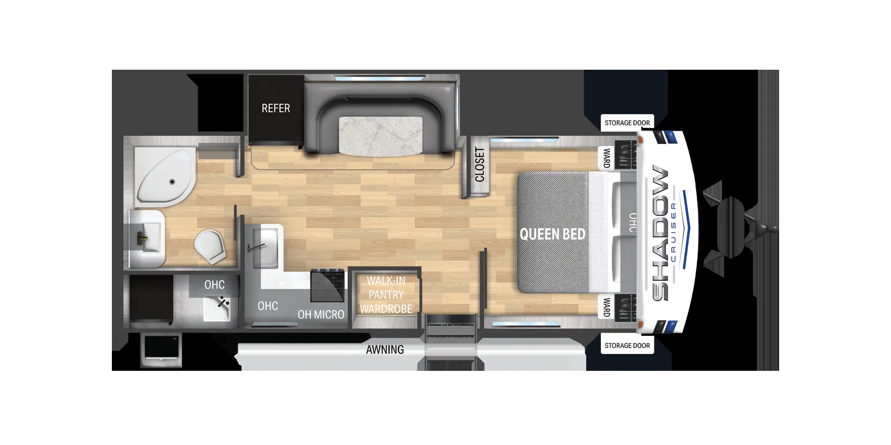 Cruiser RV Shadow Cruiser 239RBS floor plan