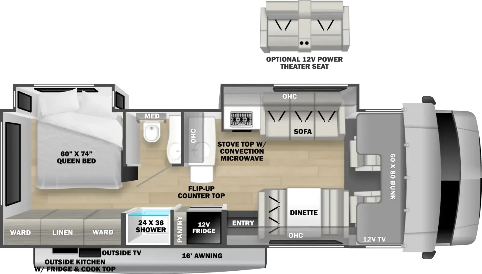 Forest River Solera 32DSOK floor plan