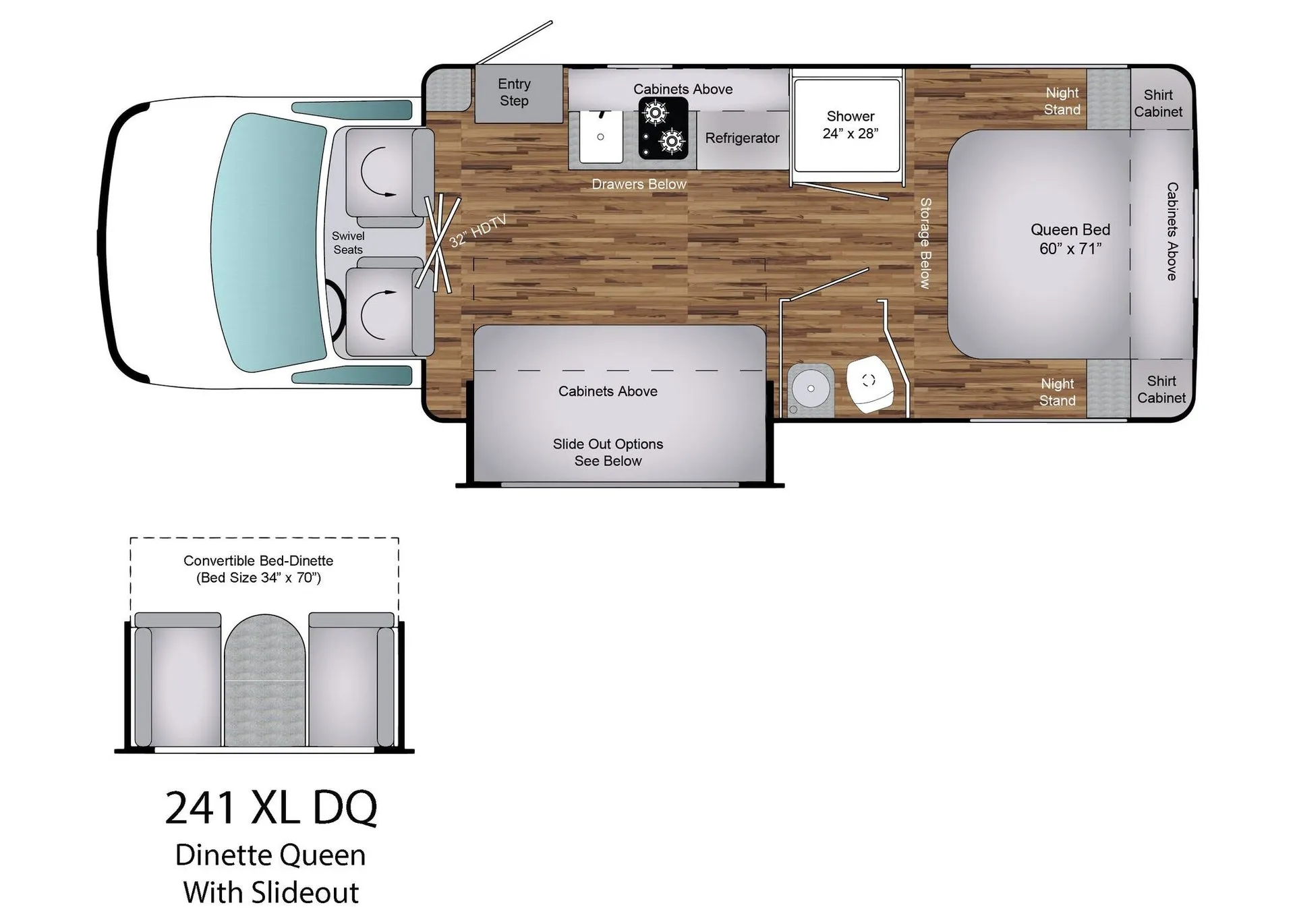 Coach House Platinum II 241 XL DQ floor plan