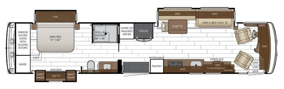 2027 Newmar Dutch Star 4311 - Floor plan