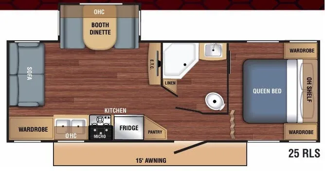Braxton Creek BX 25RLS floor plan