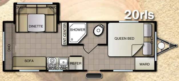 Pacific Coachworks Econ E20RLS floor plan