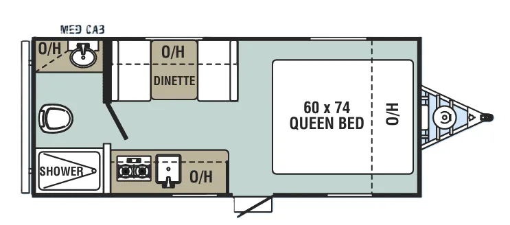 Forest River Viking Saga 17SFQ floor plan