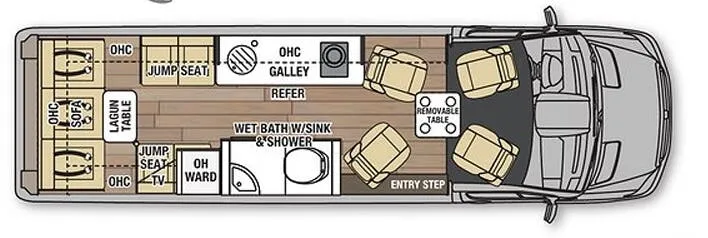 Coachmen Galleria 24Q floor plan