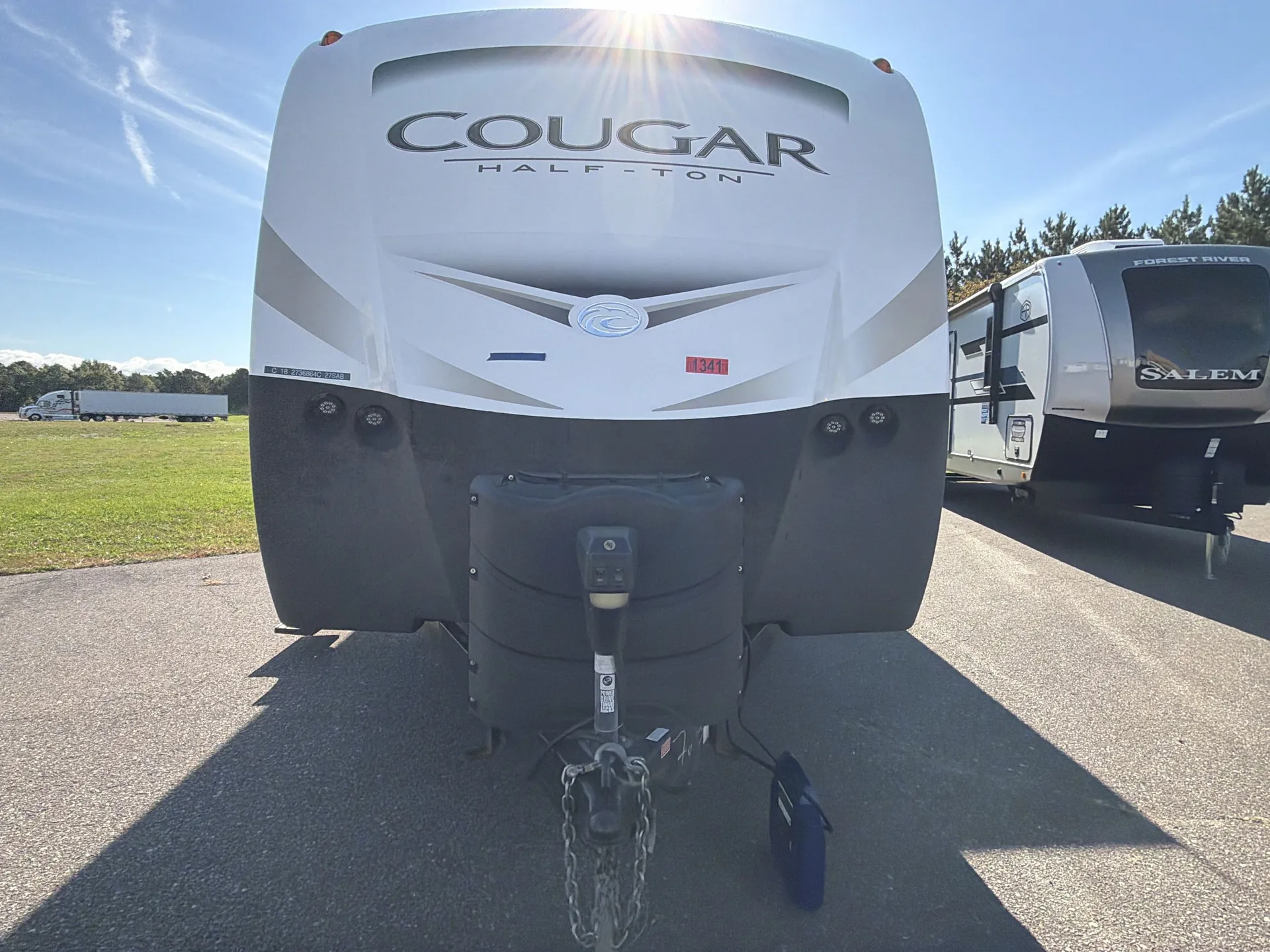 2018 Keystone Cougar Half-Ton 27SAB — front