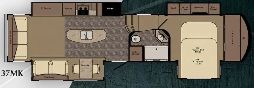 CrossRoads Cameo 37MK floor plan
