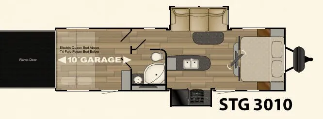 Cruiser RV Stryker STG 3010 floor plan