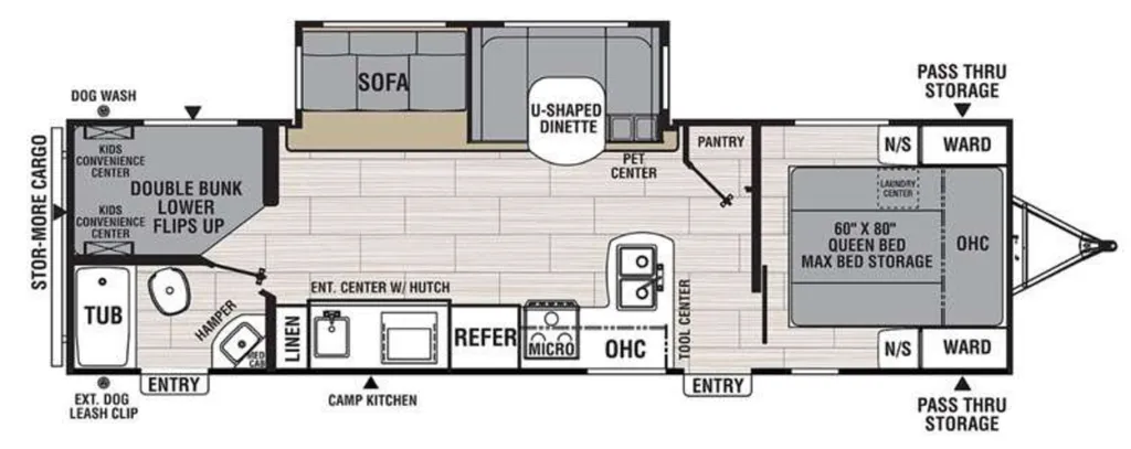 2021 Coachmen Northern Spirit 2963BH floor plan