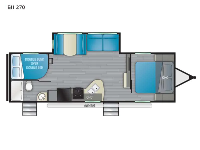 2022 Heartland Pioneer PI BH 270 - Floor plan