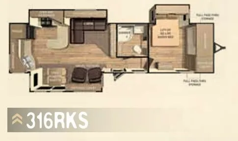 Cruiser RV Enterra 316RKS floor plan