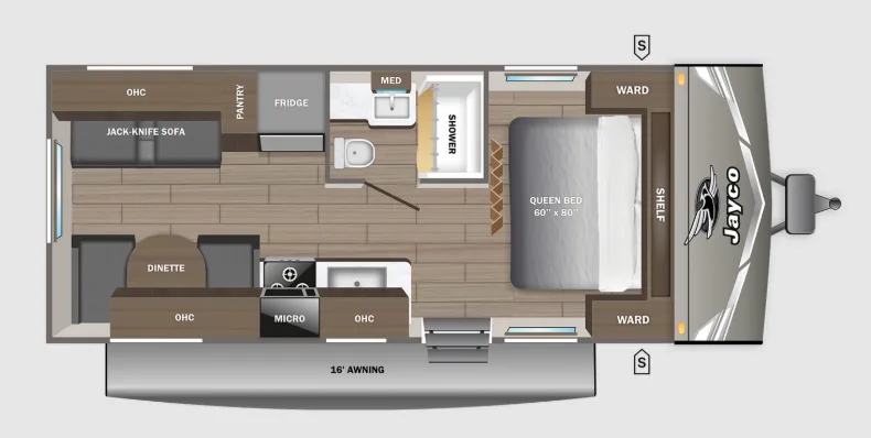 Jayco Jay Flight 210QB floor plan