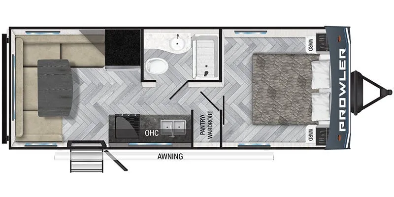 Heartland Prowler 212SRD floor plan