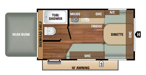 Starcraft Autumn Ridge Outfitter 15RB floor plan