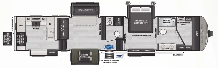 2023 Keystone Montana 3901RK - Floor plan