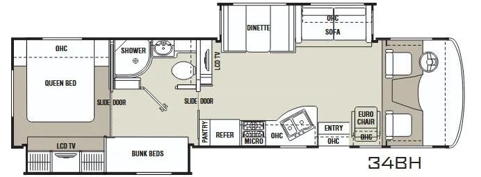 Coachmen Mirada 34BH floor plan