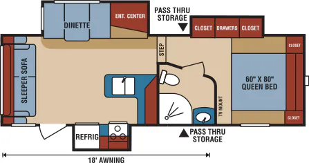 K-Z Durango 1500 D251RLT floor plan