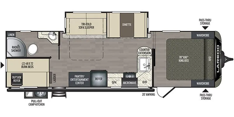Keystone Laredo 292BH floor plan