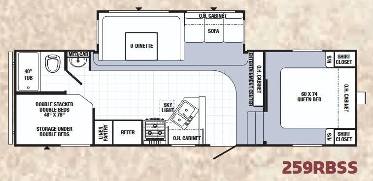 2014 Palomino Puma 259RBSS floor plan