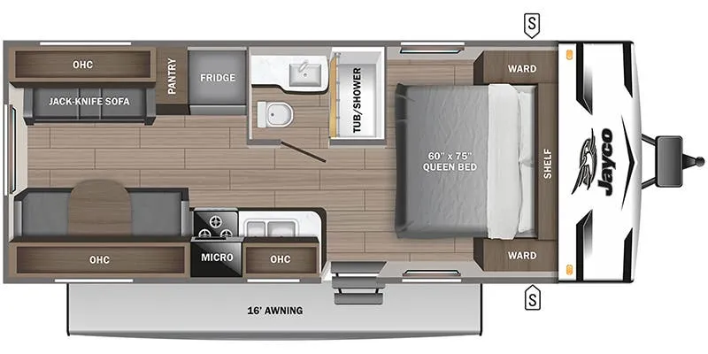 2024 Jayco Jay Flight 210QB - Floor plan