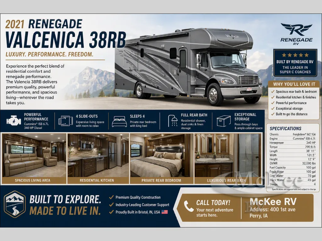 2021 Renegade RV Valencia 38RB - Photo 2