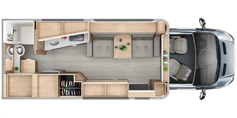 2026 Leisure Travel Wonder W24MB - Floor plan