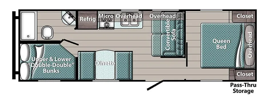 Gulf Stream Conquest Lite Ultra Lite 26BHG floor plan