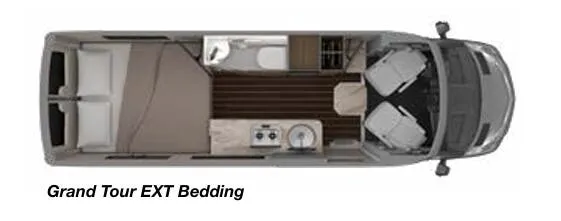 Airstream Interstate Grand Tour EXT BEDDING floor plan