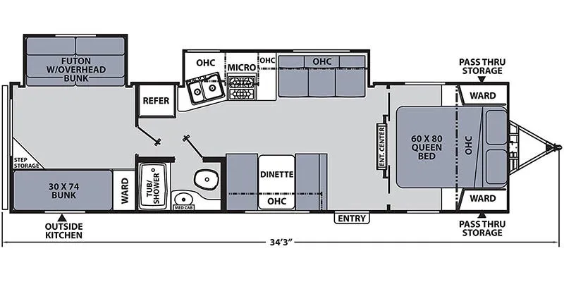 2022 Coachmen Apex 300BHS floor plan