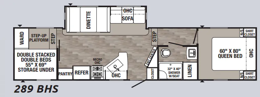 Palomino Puma 289BHS floor plan