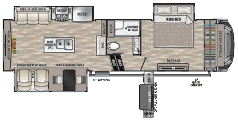 2021 Forest River Cedar Creek 291RW - Floor plan