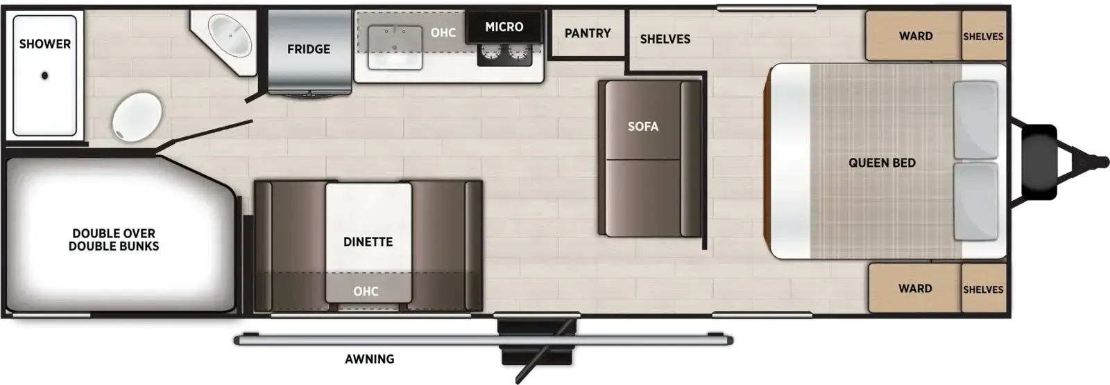 2027 Forest River Salem FSX 260BHLE floor plan
