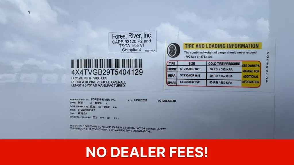 2026 Forest River Vengeance Rogue Armored 26L140, Photos photo 58