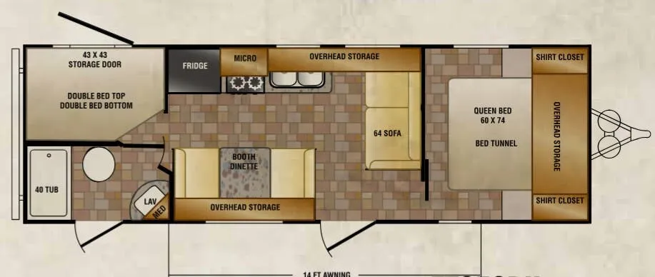 CrossRoads Z-1 1 ZT252BH floor plan