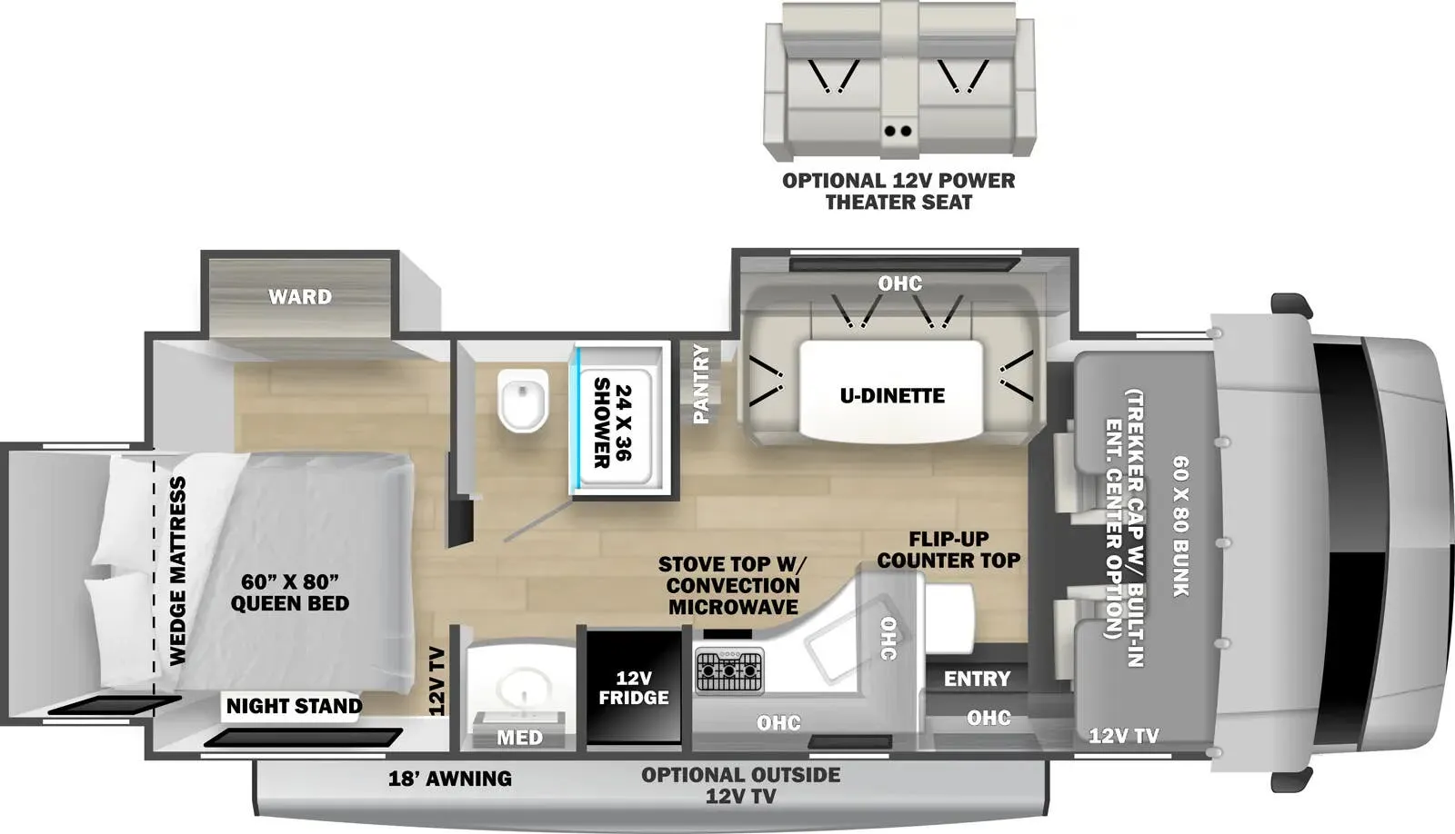 Forest River Forester Classic 2501TS floor plan