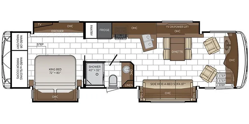 Newmar Ventana 3507 floor plan