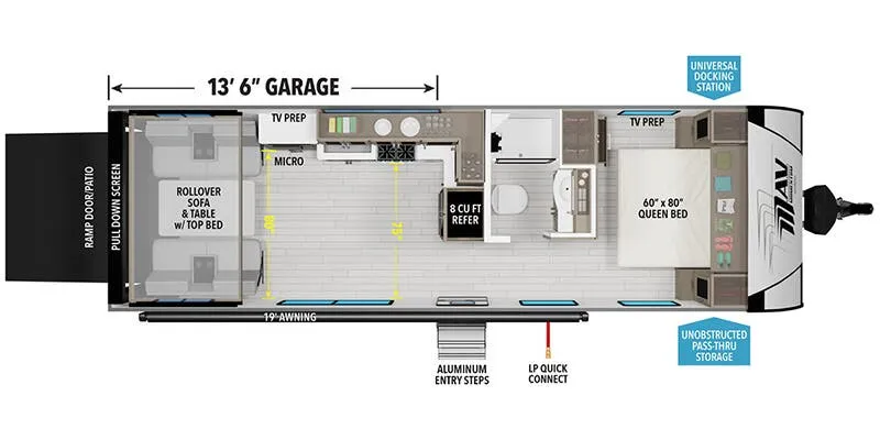 2026 Grand Design Momentum MAV 27MAV - Floor plan