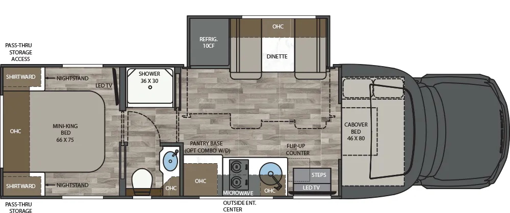 2026 Renegade Veracruz 32VRS - Floor plan