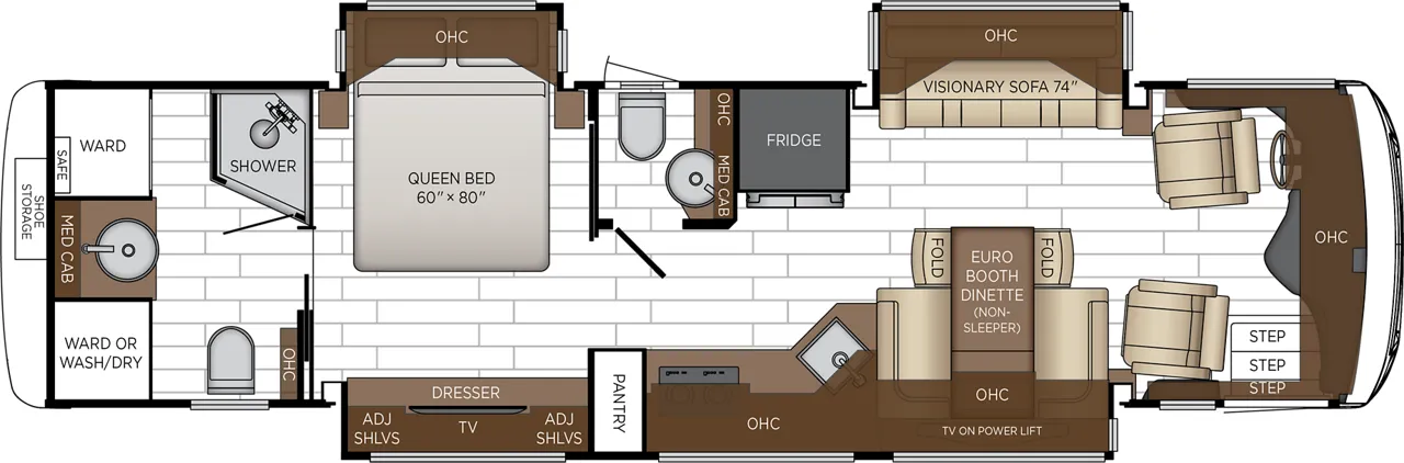 Newmar New Aire 3547 floor plan