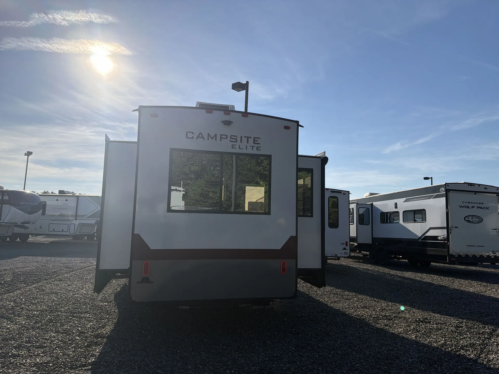 2027 Forest River Campsite Elite 36RF — backside