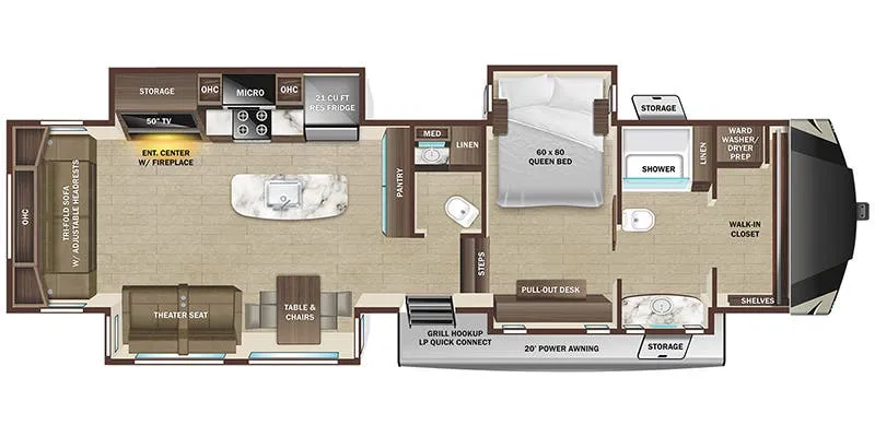 Highland Ridge Mesa Ridge 379FBS floor plan