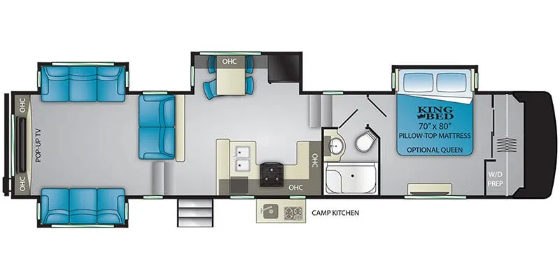 Heartland Milestone 360RD floor plan