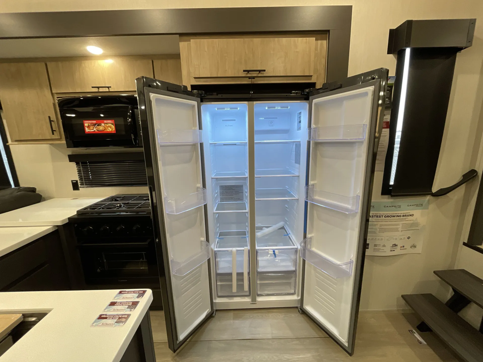 2026 Forest River Campsite Elite 36AK — fridge open