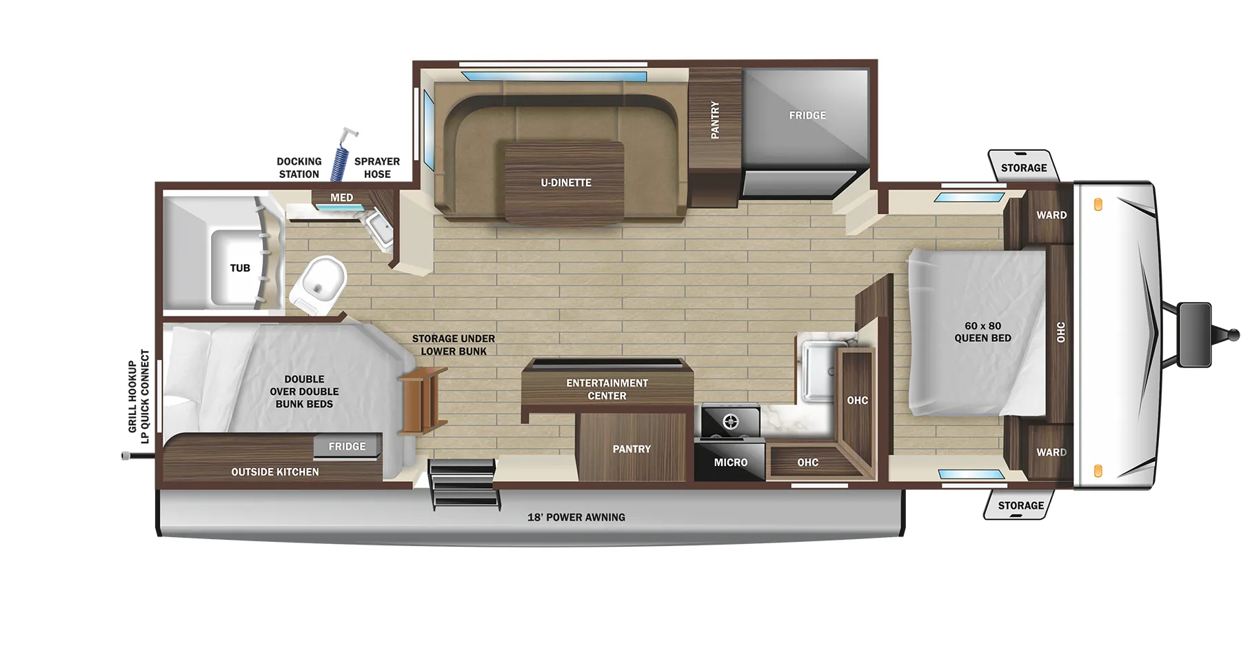 Highland Ridge Open Range Range Lite 241BH floor plan