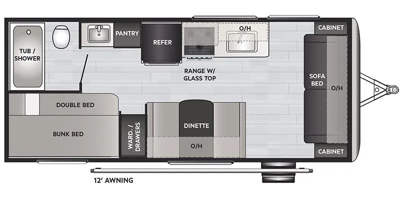 2018 Keystone Springdale Lite 189FLWE - Floor plan