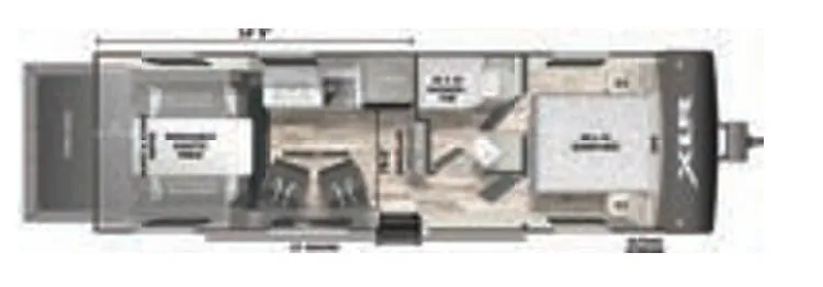Forest River XLR Boost 27XLRX floor plan