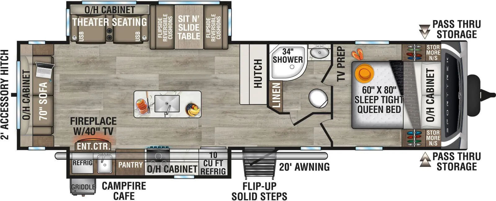 2026 Venture RV SportTrek ST312VIK - Floor plan