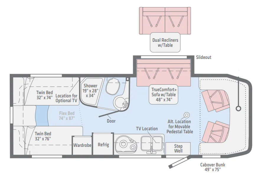 Winnebago View 24V floor plan